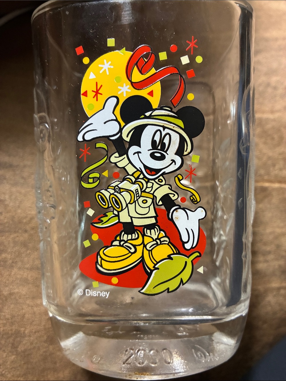 McDonald’s Walt Disney World 2000 Celebration Animal Kingdom Mickey Mouse Glass